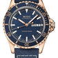 Mido Ocean Star Tribute - Stainless Steel with Rose Gold PVD - Blue Fabric Strap