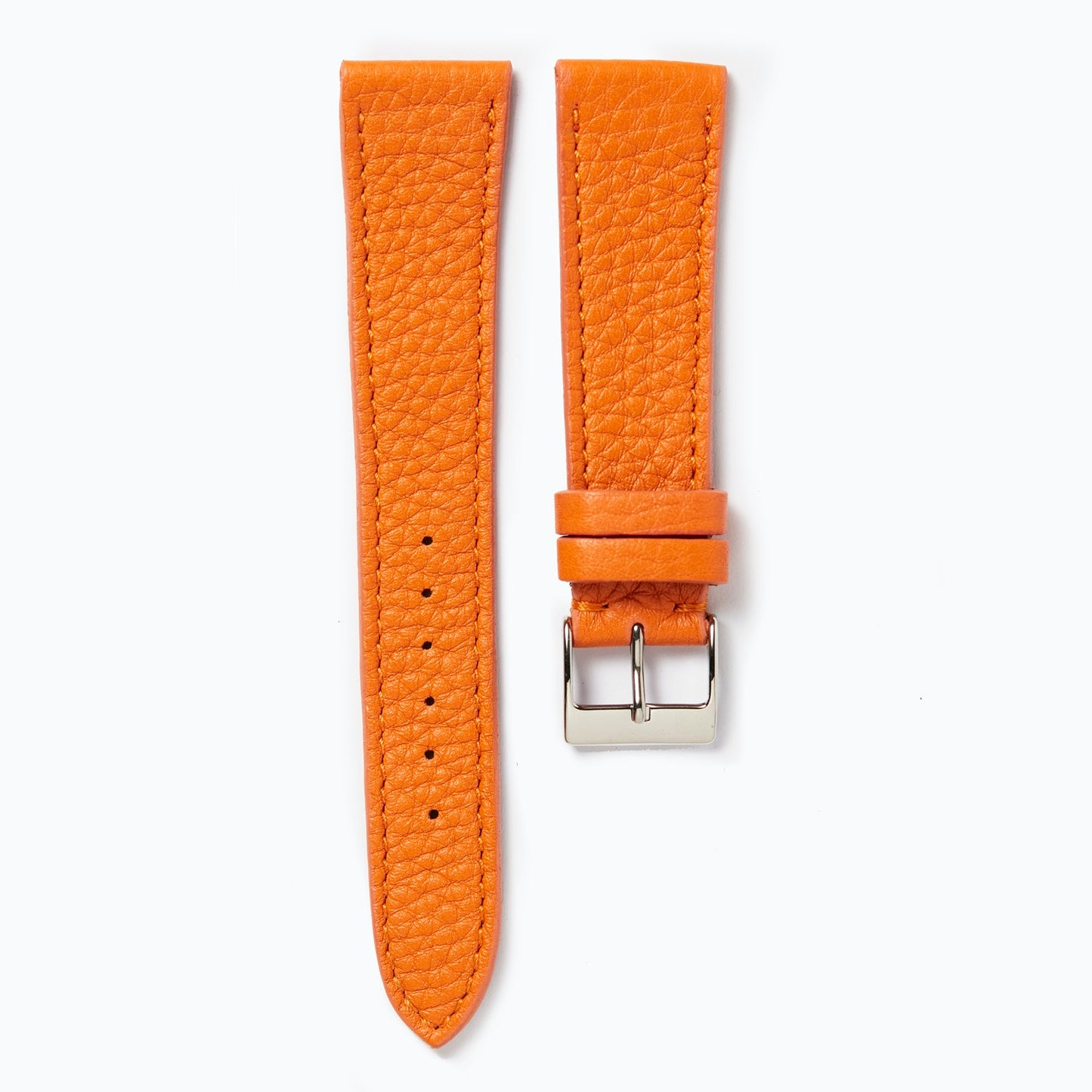 Time+Tide Orange Elegant Leather Watch Strap