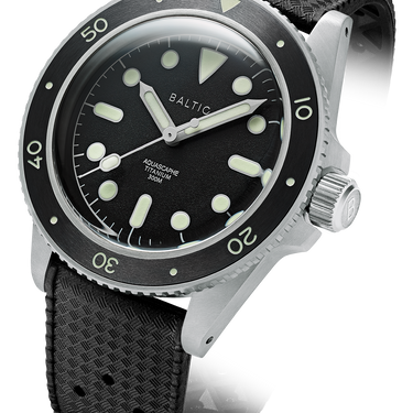 Baltic Aquascaphe Titanium Black - Black Tropic Strap