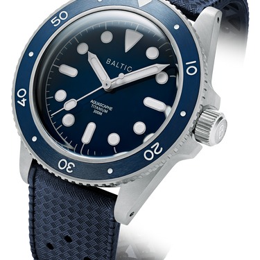 Baltic Aquascaphe Titanium Blue - Blue Tropic Strap